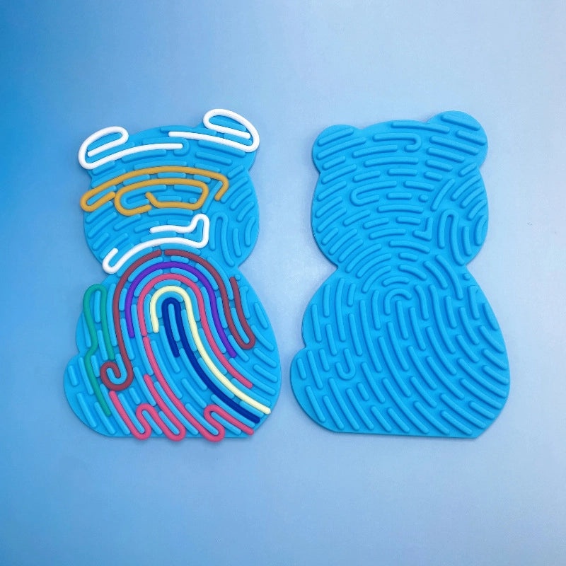 Sensory Silicone Activity Board for Kids | Educational Toy | BPA-Free Food Grade Twist Decompression Tool|儿童感官玩具|益智玩具|减压神器