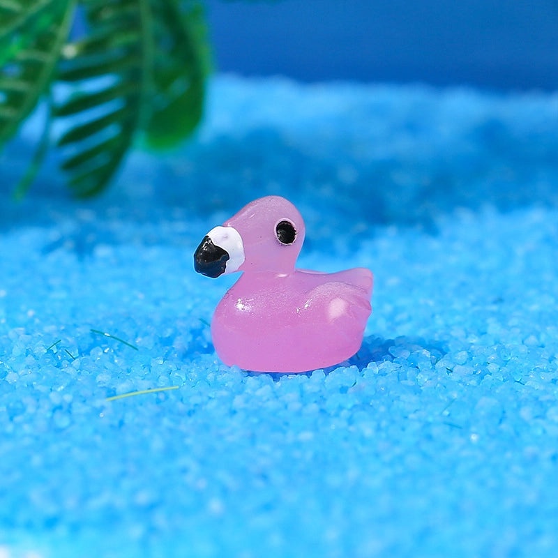 Cute Cartoon Flamingo Resin Figurines for Home Decor | Artificial Decorations