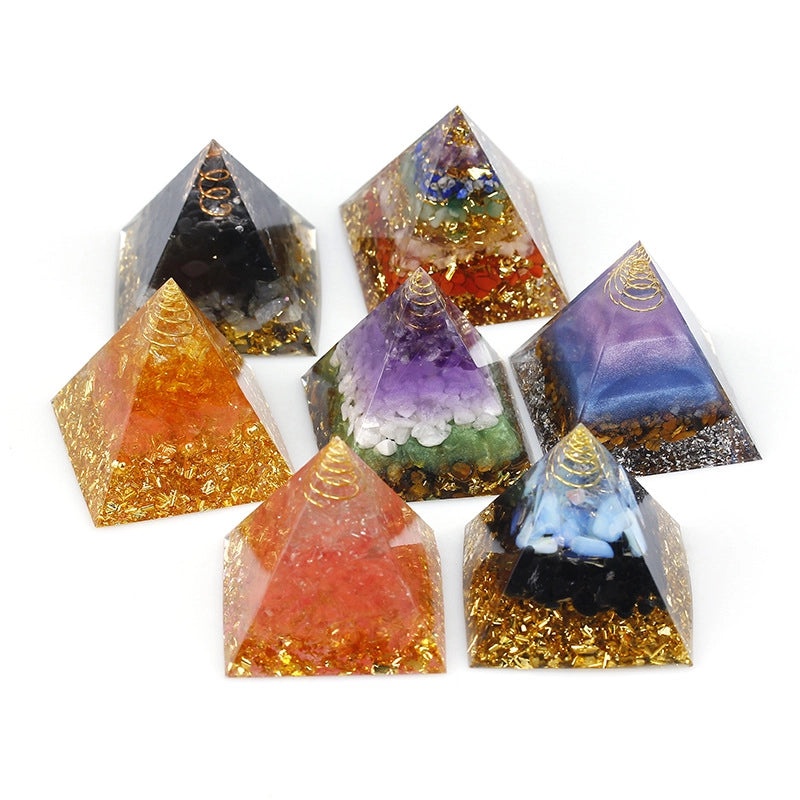 Minimalist Pyramid Resin Crystal Decoration for Home or Office | Home Decor
