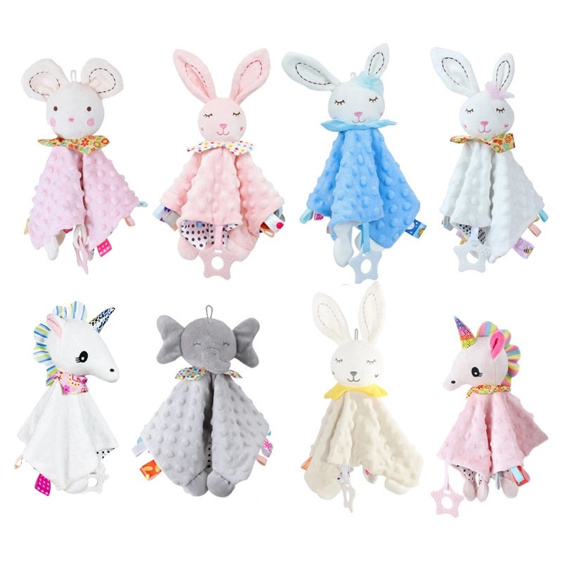 Cute Baby Animal Cartoon Handkerchief Towel for Car Bed Hanging and Slipper Use | Baby Accessories