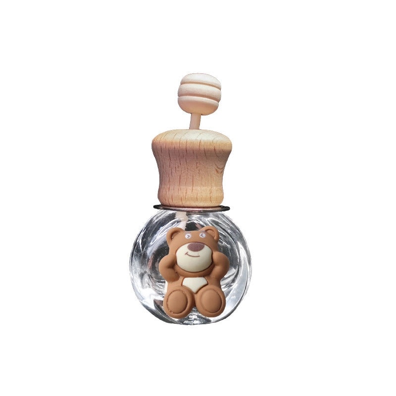 Cartoon Milk Tea Color Car Air Vent Perfume Bottle Cute Aromatherapy Ornament | Car Accessories
