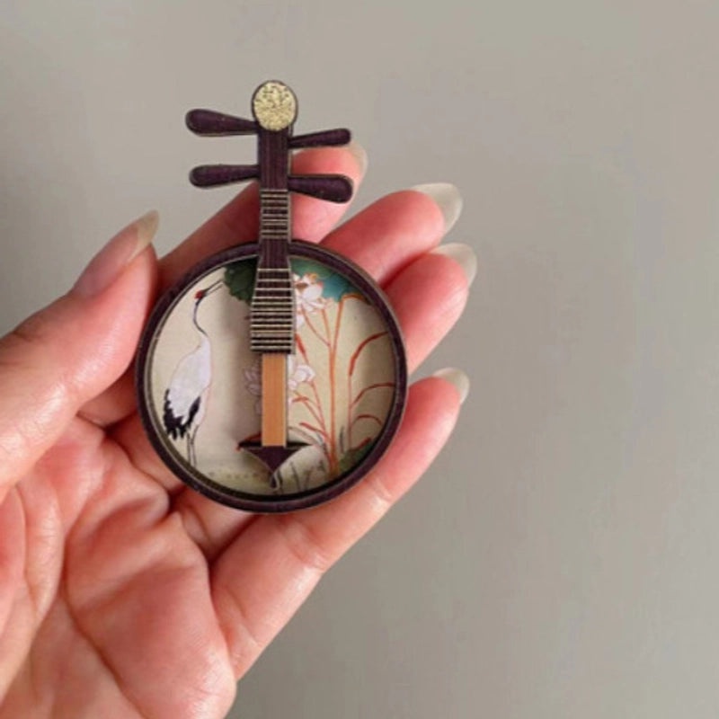 Vintage Wooden Musical Instrument Decor|Home Decor & Collectibles