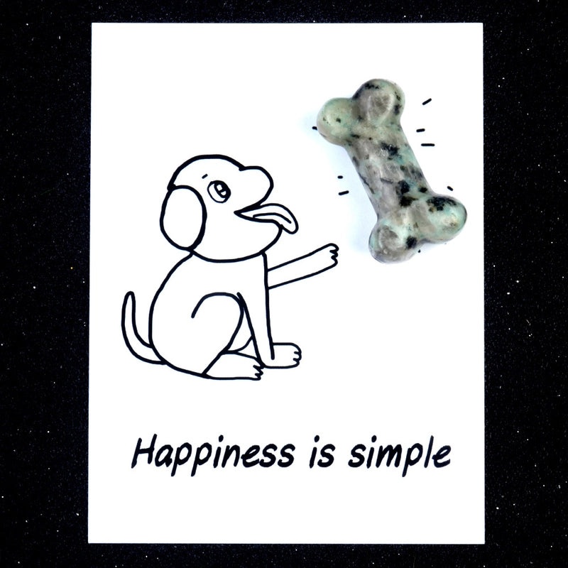 Minimalist Dog Bone Agate Pendant Unisex Jewelry Natural Stone Gemstone Accessories|Jewelry & Accessories