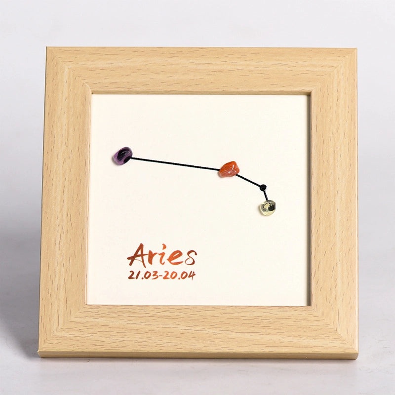 Minimalist Constellation Wood Ornaments with Artificial Crystals for Christmas, Valentine's Day, New Year|Home Decor Ornaments