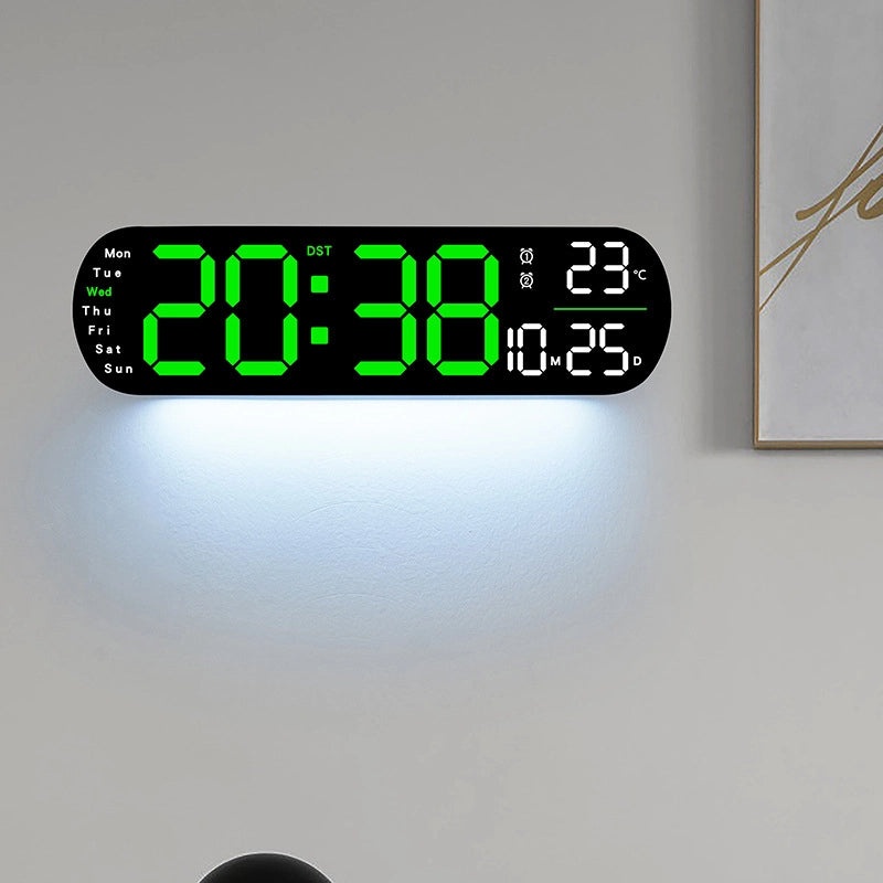 Creative Multi-Function LED Digital Wall Clock Large Screen Alarm Clock for Living Room Timing 5502|Home Decor Clocks