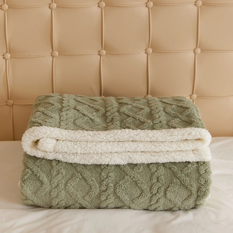 Soft Lambswool Velvet Blanket for Winter | Home & Living Textiles