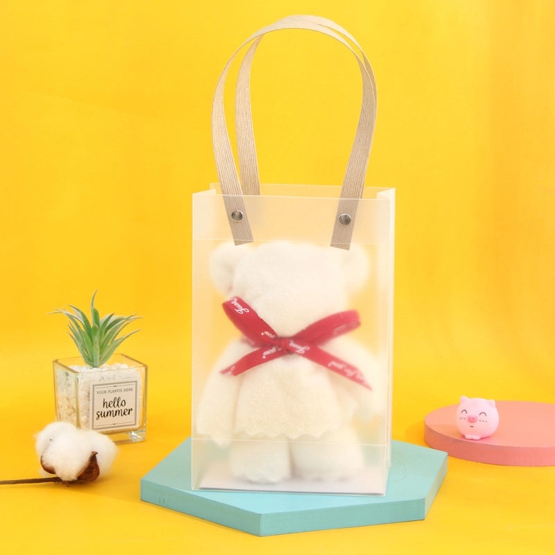 Soft Coral Fleece Bear Towel Absorbent Cute Wedding & Holiday Gift Hand Towel|Home & Kitchen Towels