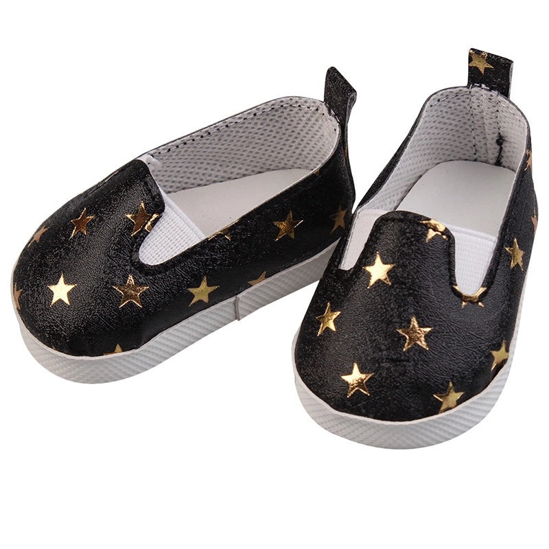 18 Inch Doll Canvas Shoes with Five-pointed Star | Doll Accessories