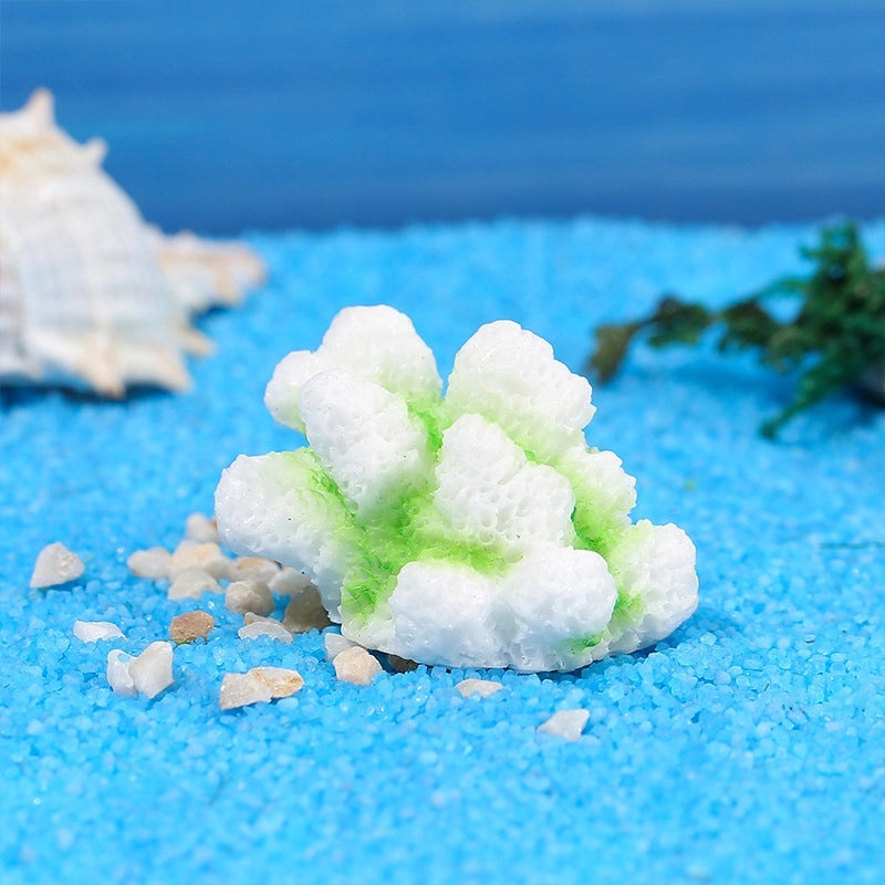 Adorable Marine-Themed Cartoon Coral Resin Figurines for Home Decor|Home Decor & Ornaments