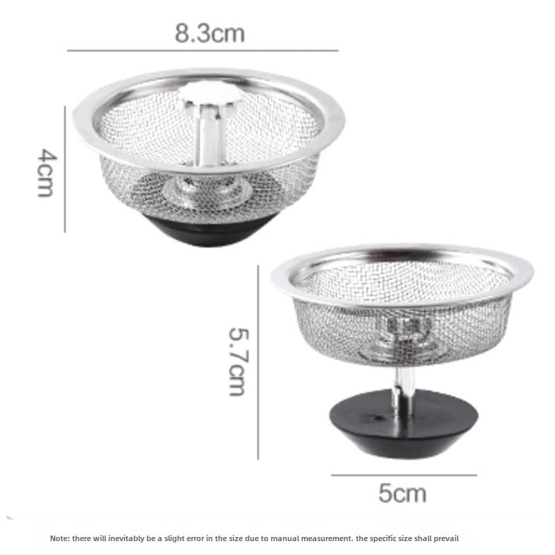 Stainless Steel Kitchen Sink Drain Strainer Net 304 Filter Garbage Catcher Funnel|Kitchen Accessories