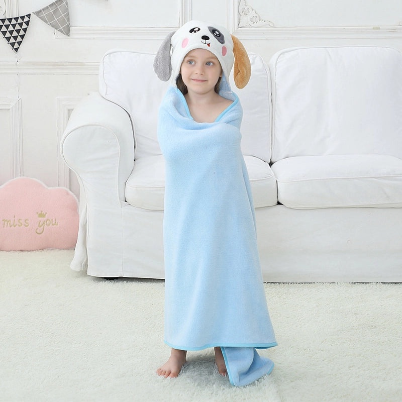 Animal Print Cotton-Polyester Bathrobe Towel for Casual Vacation Use|Bathrobes & Towels