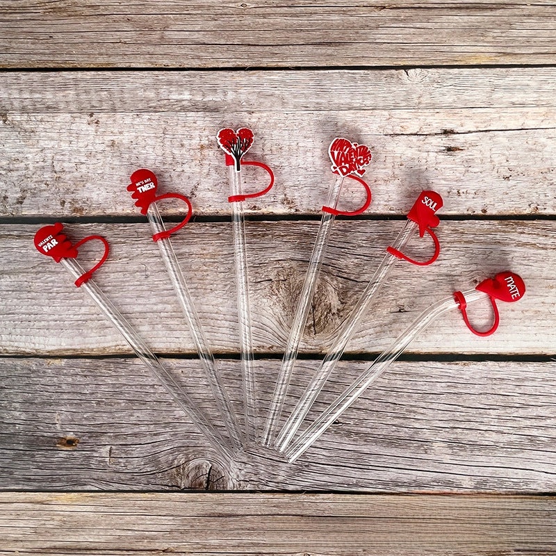 Cartoon Silicone Straw Caps for 8-10mm Straws | Personalized Drink Accessories