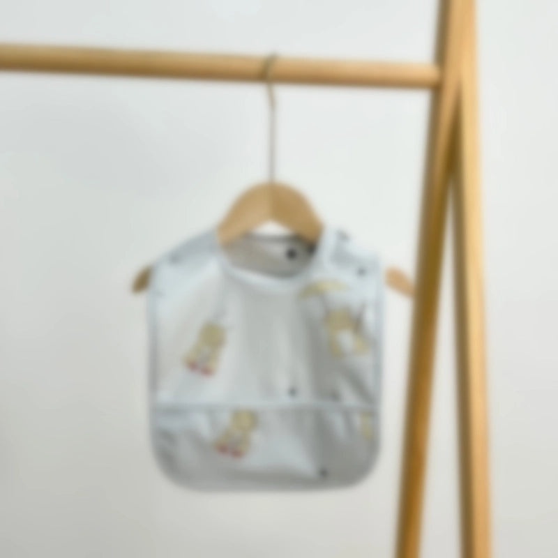 Waterproof Baby Bib with Cartoon Print Sleeveless PU Spit Bag Soft Infant Feeding Accessory|Baby Accessories