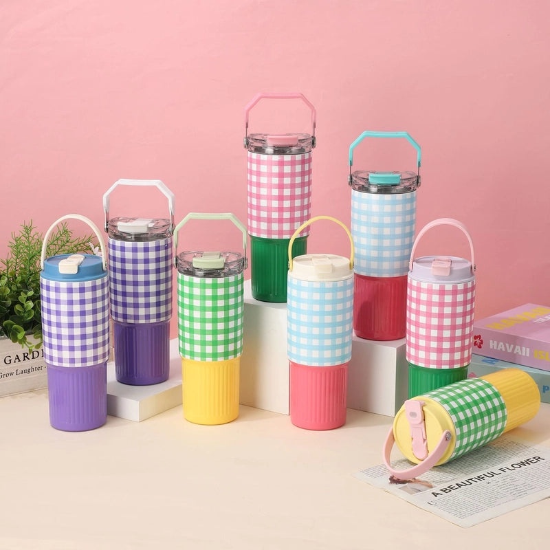 Casual Lattice 304 Stainless Steel Thermos Cup 1 Piece|Drinkware & Thermoses