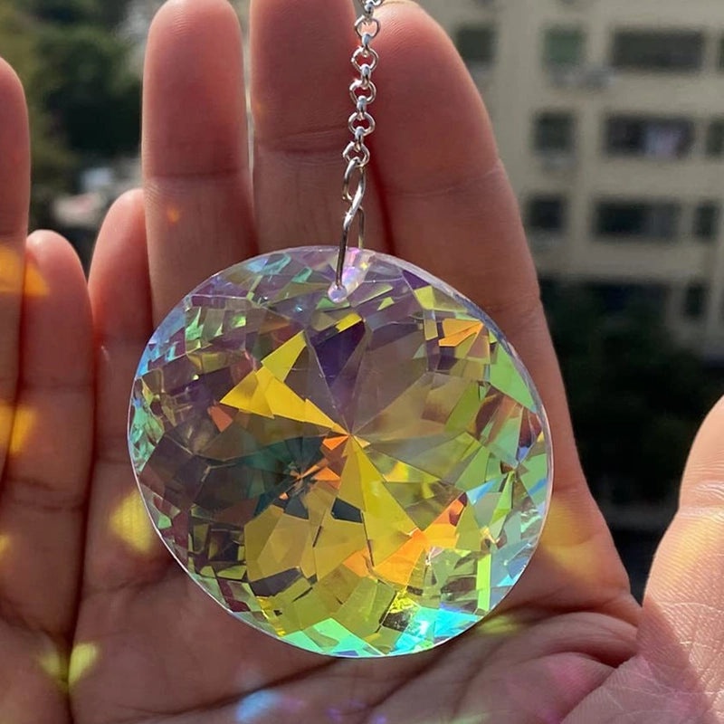 Elegant Geometric Heart Crystal Suncatcher for Home Decor|Home Decor & Accessories