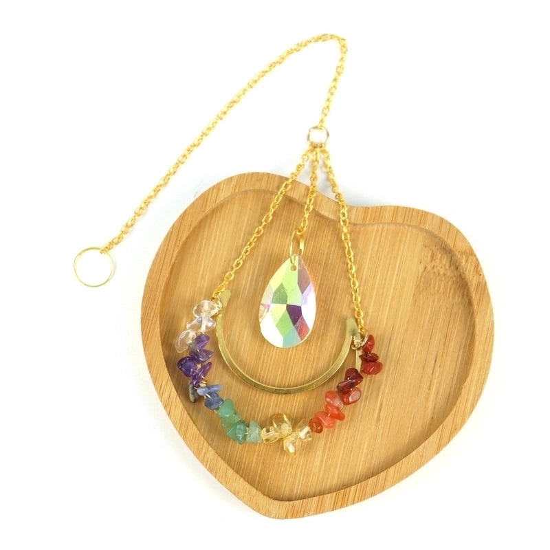 Elegant Water Droplet Copper Pendant with Artificial Crystals | Jewelry & Accessories