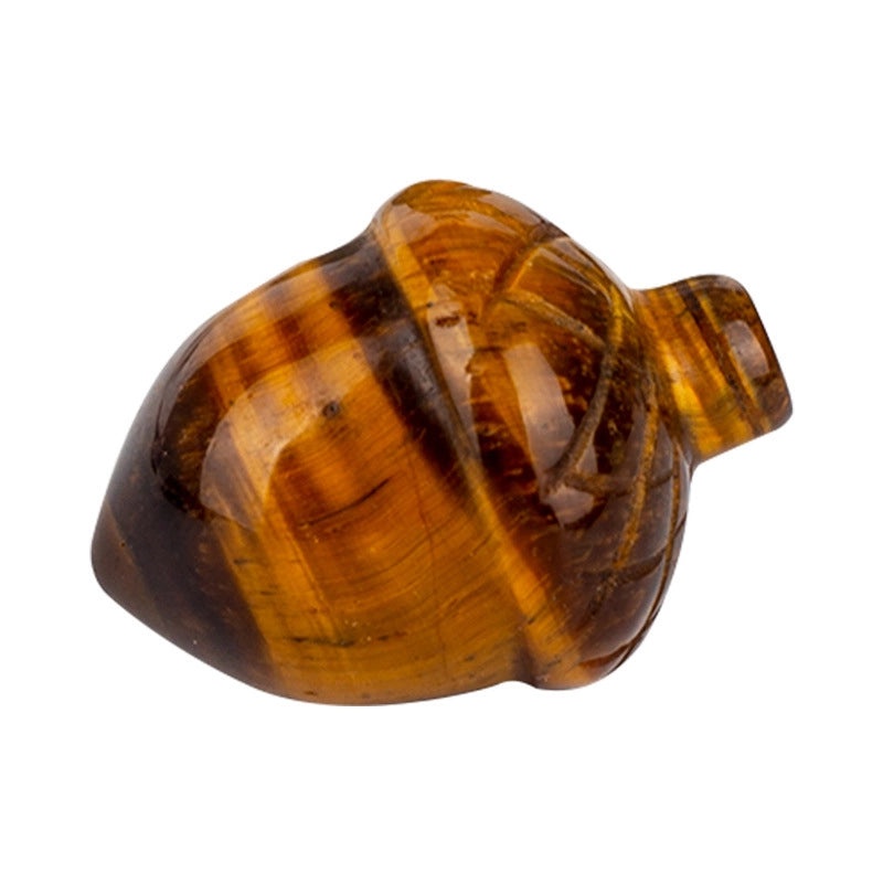 Minimalist Pine Cone Ornaments with Tiger Eye Gemstones | Home Decor Artificial Decorations|Home & Living