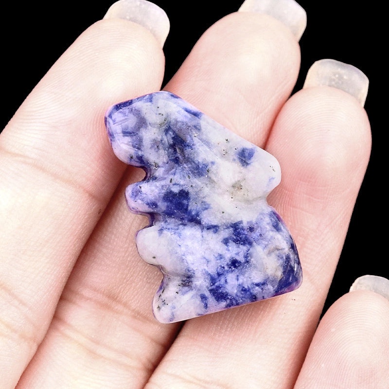 Adorable Rabbit Shaped Natural Crystal Agate Ornament for Home Decor | Home Decor & Accessories