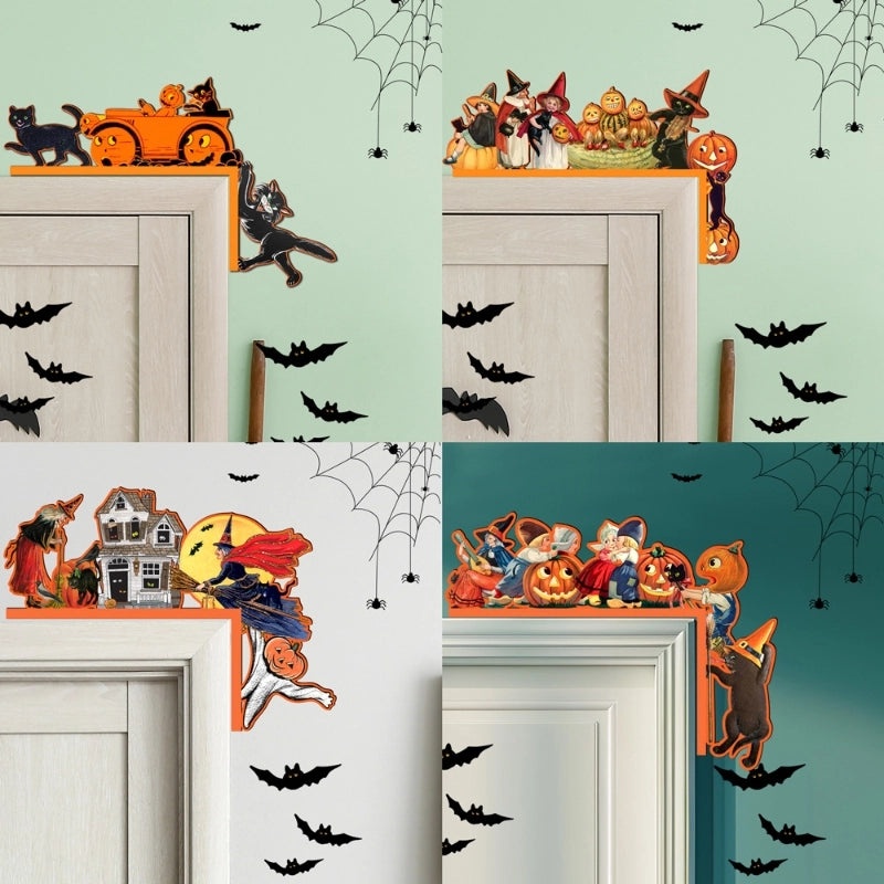 Halloween Pumpkin Wood Hanging Decoration for Fall | Seasonal Home Decor