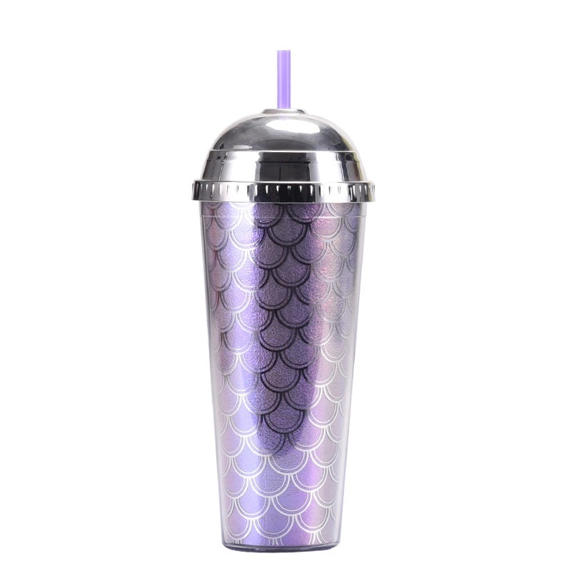 24oz Leopard Print Color Changing Semicircle Lid Large Capacity Portable Plastic Tumbler | Drinkware & Tumblers