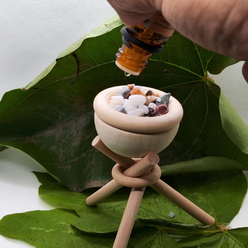 Minimalist Round Pine Wood Diffuser | Home Fragrance