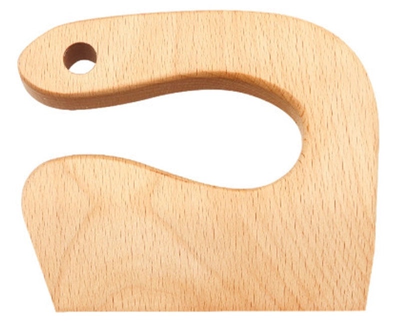 Adorable Bear and Fish Wooden Knife for Kids' Play Kitchen | Kids' Kitchen Toys