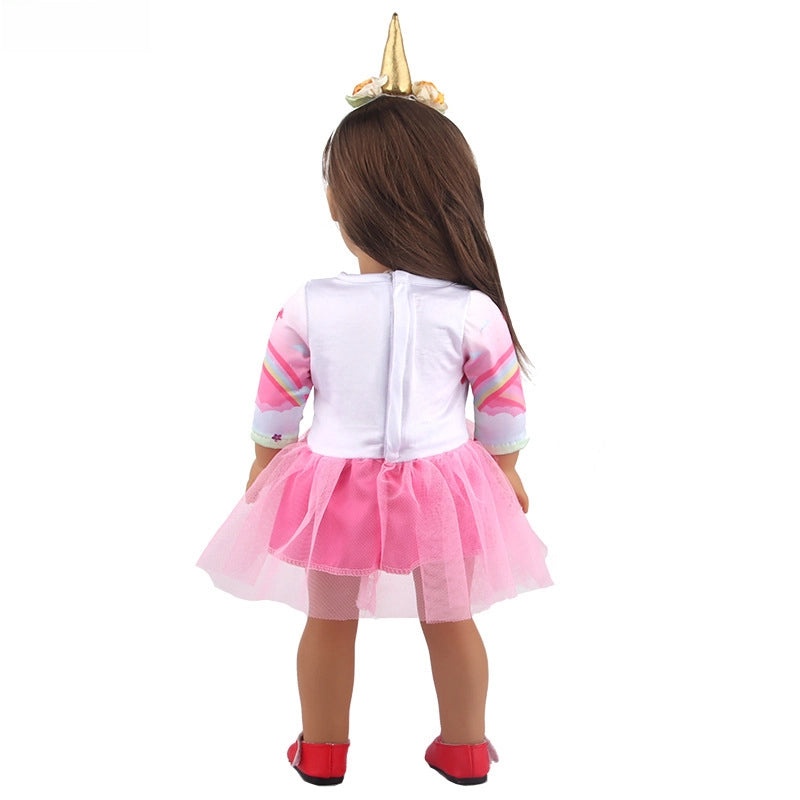 18 Inch American Girl Doll Rainbow Vessel Skirt Outfit for 43cm Sparkhead Doll|Doll Clothes & Accessories