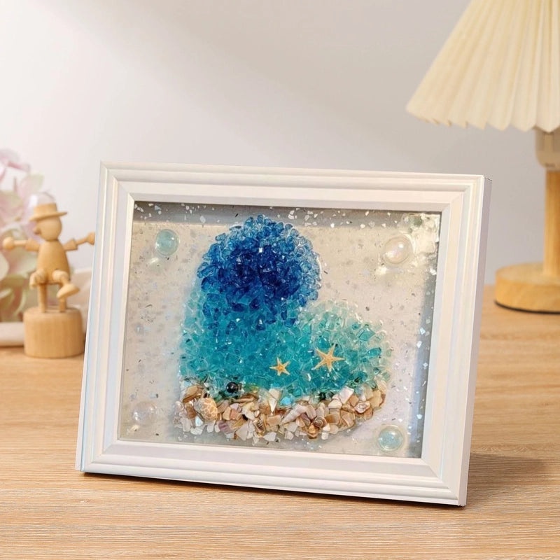 Kids DIY Resin Art Kit Starfish Seahorse Ocean Wave Craft Set|Kids Creative Craft Kits