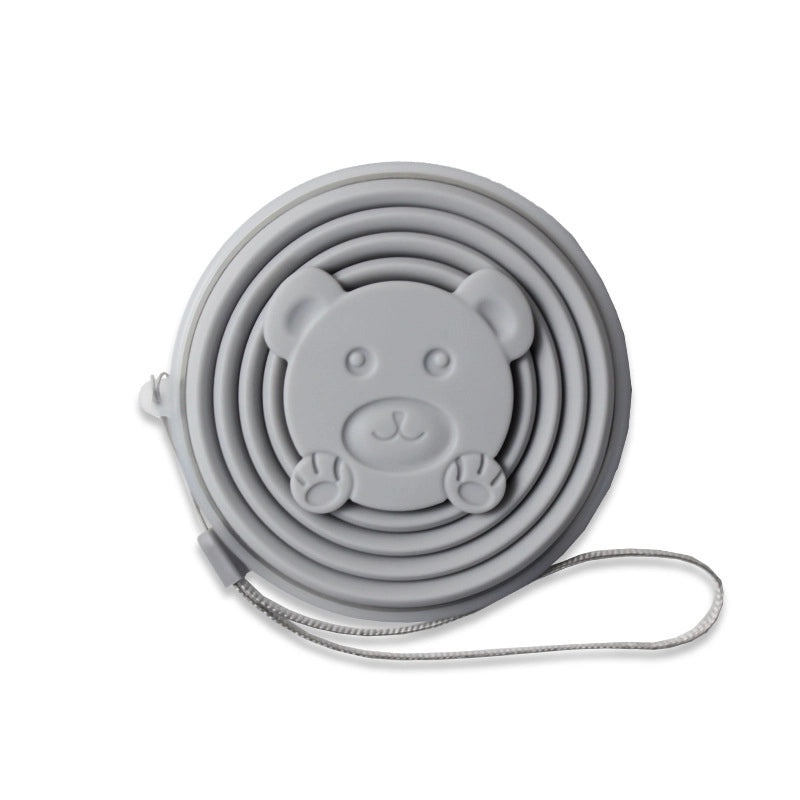 Adorable Bear-Shaped Silicone Water Bottle 1PC | Drinkware & Hydration