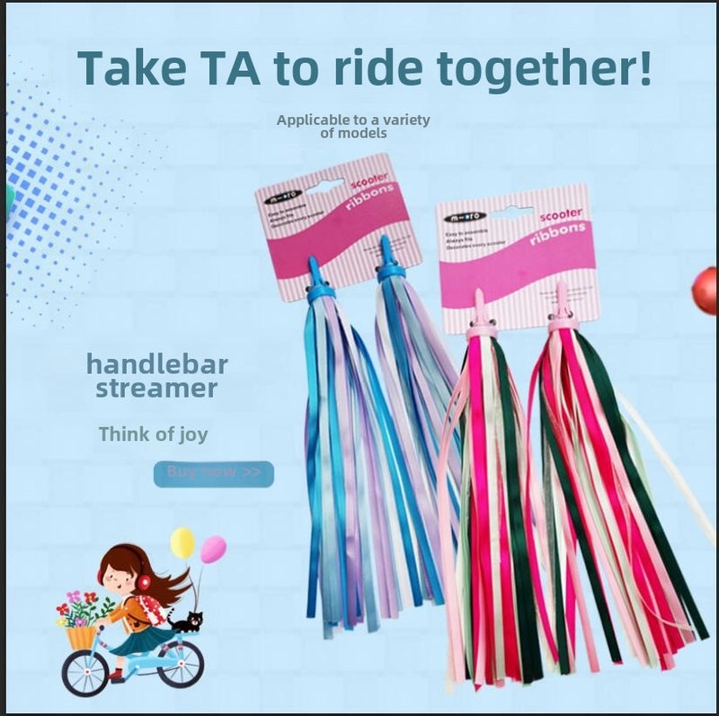 Kids Scooter Bike Handlebar Tassel Accessories 300mm Length|Kids Scooter & Bike Accessories