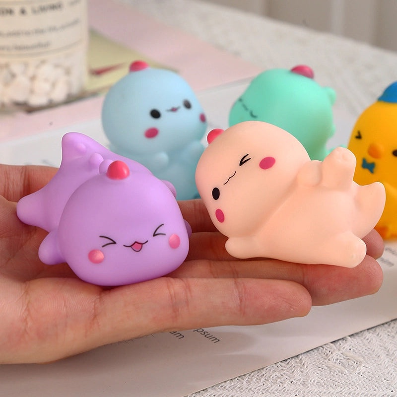 Mini Colorful Vinyl Dinosaur Toy, Educational Pinch Sound Plaything for Kids | Children's Educational Toys