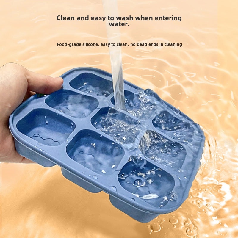 Silicone Baby Food Mould Rice Cake Steamed Cake Maker 9 Bear Shape Food Grade Grinding Tool|Baby Feeding Accessories