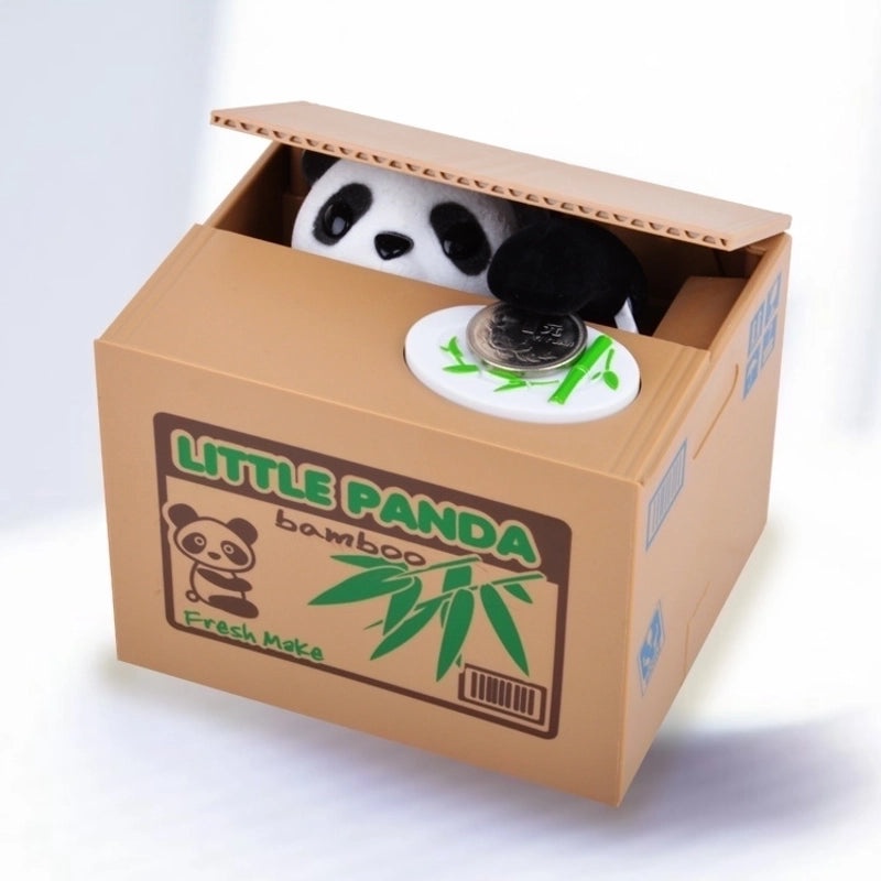 Creative Cute Panda Cat Coin Bank for Savings|Home Decor & Savings Accessory