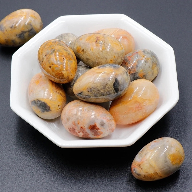 Natural 30mm Agate Egg Stone Semi-Precious Crystal Mineral Specimen|Semi-Precious Stones & Crystals