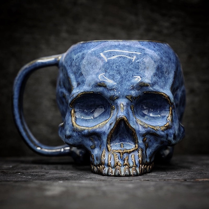 Punk Skull Resin Mug for Christmas, Valentine’s Day & New Year | Home & Kitchen Accessories