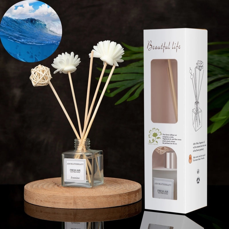 Minimalist Liquid Letter Rattan Home Scent Diffuser|Home Fragrance