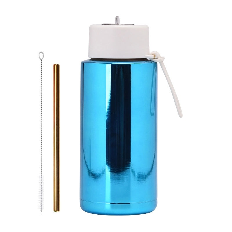 Chinoiserie Style Multicolor Stainless Steel Water Bottle for Casual Vacation Use | Drinkware