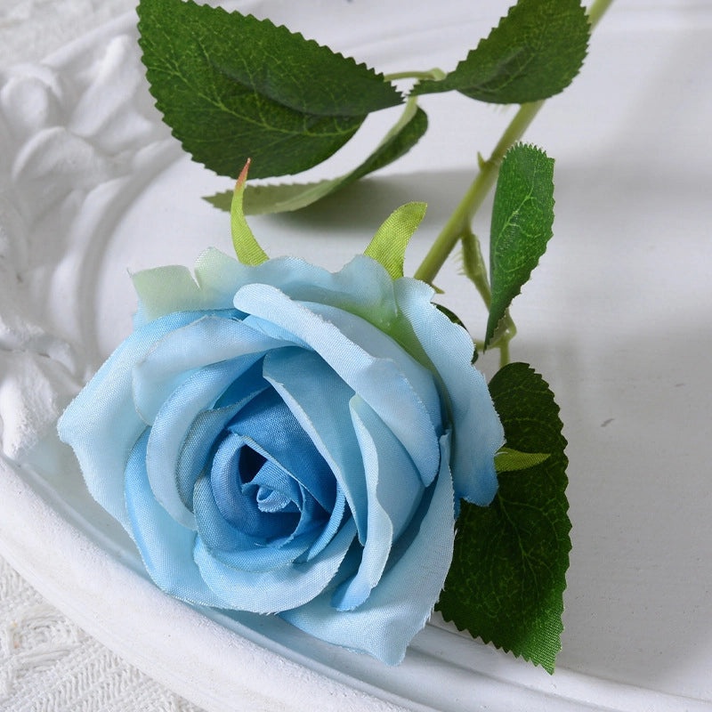 Artificial Rose Single Stem Flannel Flower for Home Wedding Valentine's Day Decoration|Home Decor & Wedding Accessories