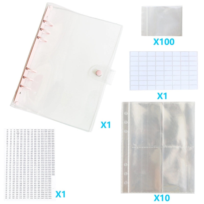 Diamond Painting Storage Book with Ziplock Bags for DMC447 Color Digital Stickers|Diamond Painting Accessories