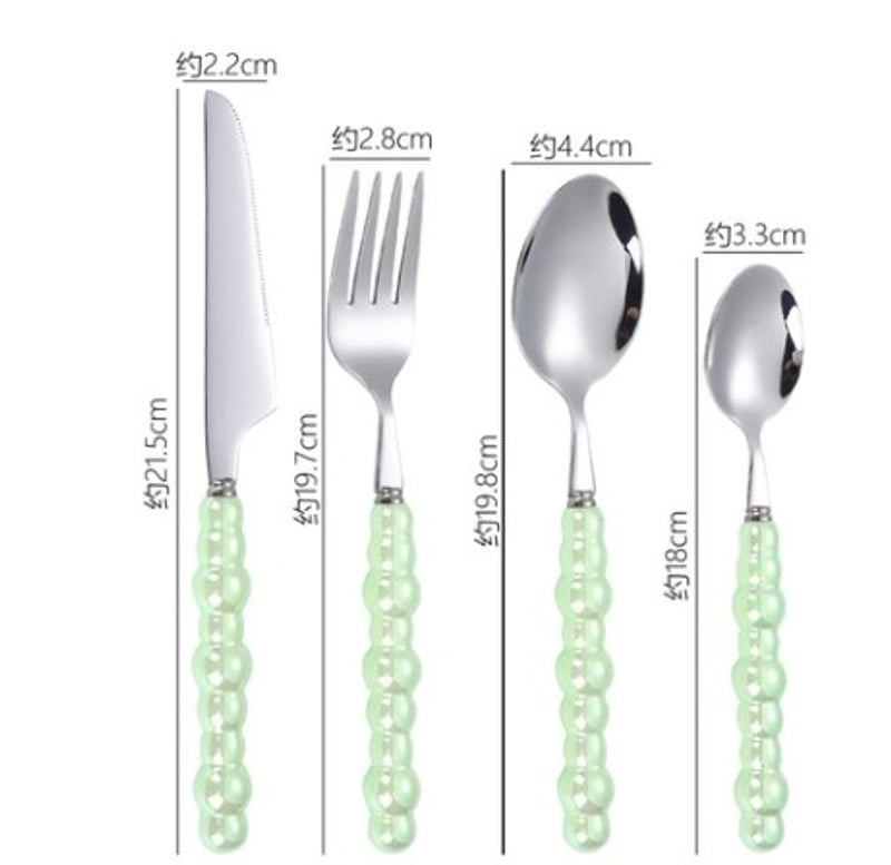 Baroque Style Solid Color Stainless Steel Cutlery Single Piece|Kitchen & Dining Tableware