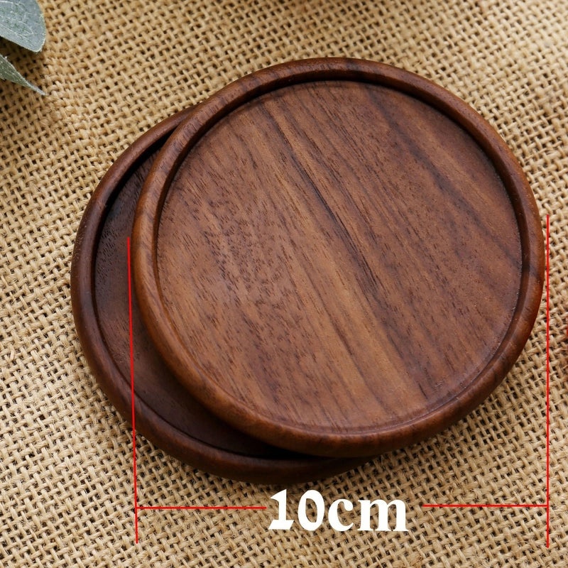 Engraved Wooden Tea Coaster Set Japanese Style Heat Insulation Mat Durable Cup Holder | Home & Kitchen > Drinkware Accessories