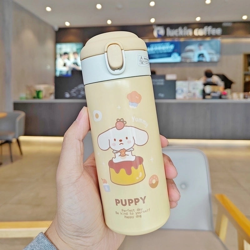Adorable Cartoon Stainless Steel Vacuum Flask 1 Pc | Drinkware & Thermos Cups