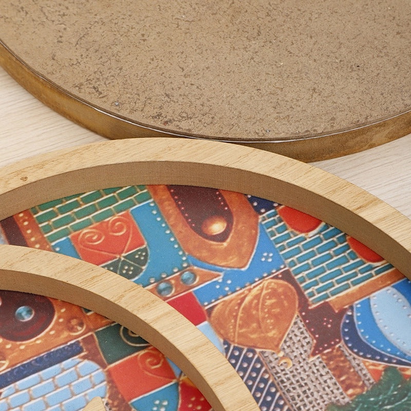 Vintage Star and Moon Wooden Ornament | Home Decor Accessories