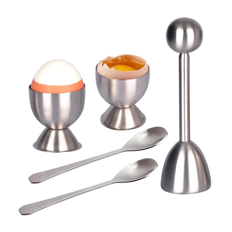 304 Stainless Steel Egg Cutter Set with Holder | Kitchen Tools