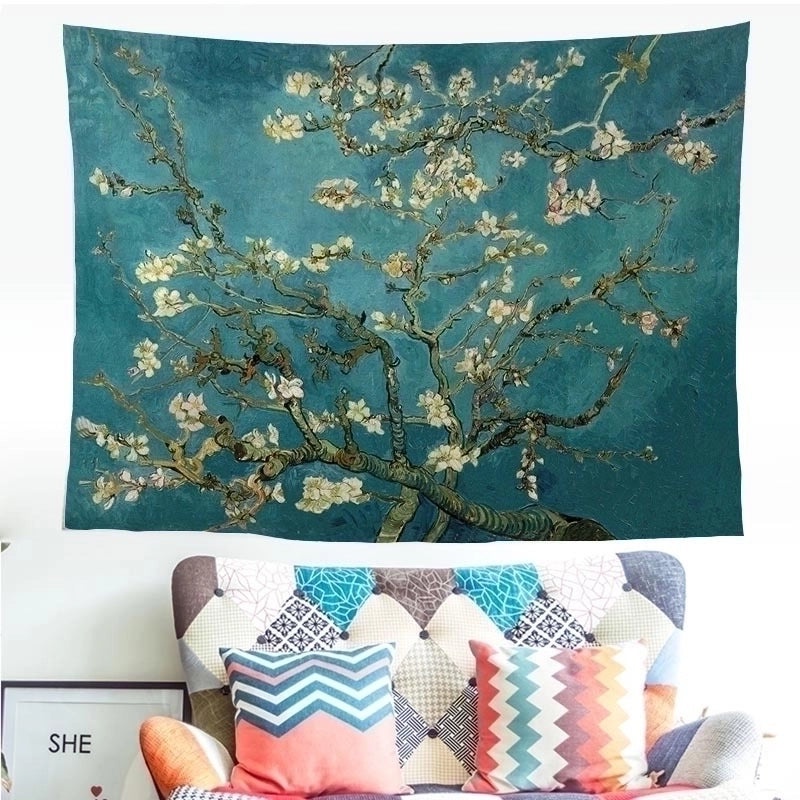 Preppy Style Oil Painting Polyester Wall Tapestry|Home Decor Tapestries