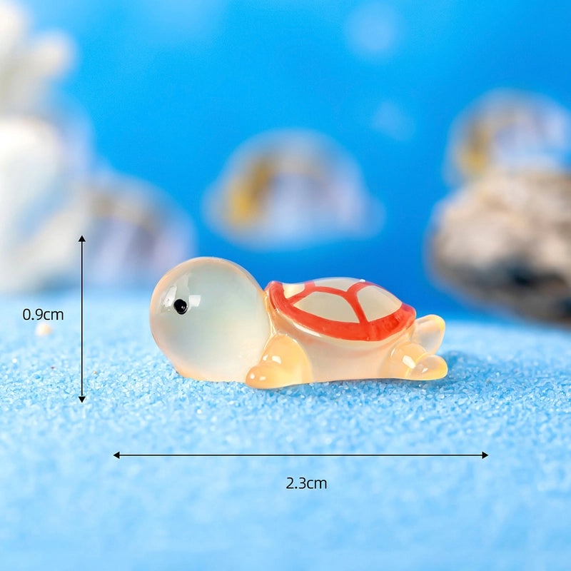 Luminous Mini Turtle Resin Ornament for Fish Tank Moss Landscaping | Aquarium Decorations