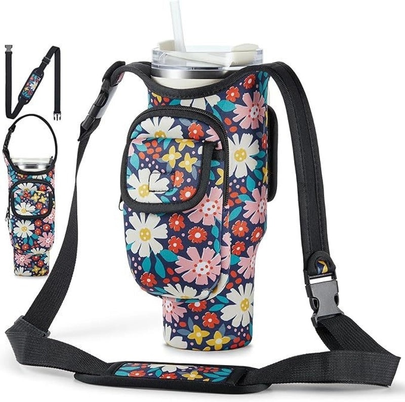 Canvas Coffee Cup Sleeve Solid Color Pastoral Style Single Piece|Kitchen & Dining Accessories