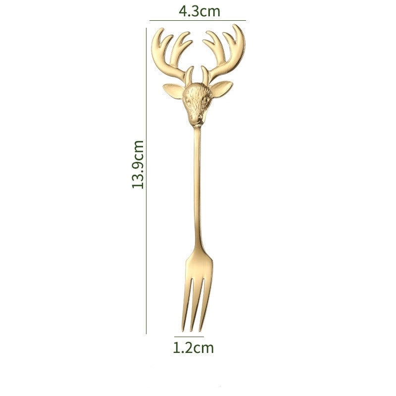 Cute Animal Design 304 Stainless Steel Spoon Single Piece|Kitchen Utensils