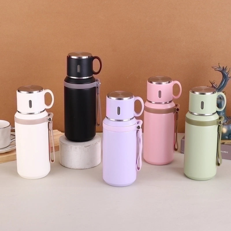 Stainless Steel Water Bottle Single Piece Casual Solid Color | Drinkware & Hydration