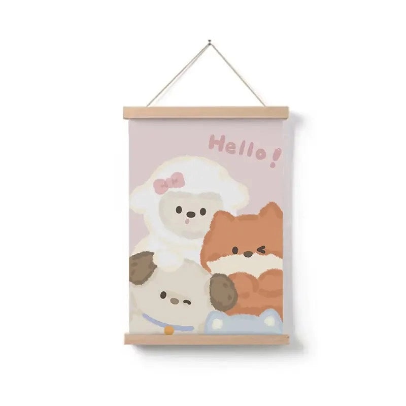Casual Cute Animal-Themed Nonwoven Pendant Wall Art for Vacation Decor|Home Decor